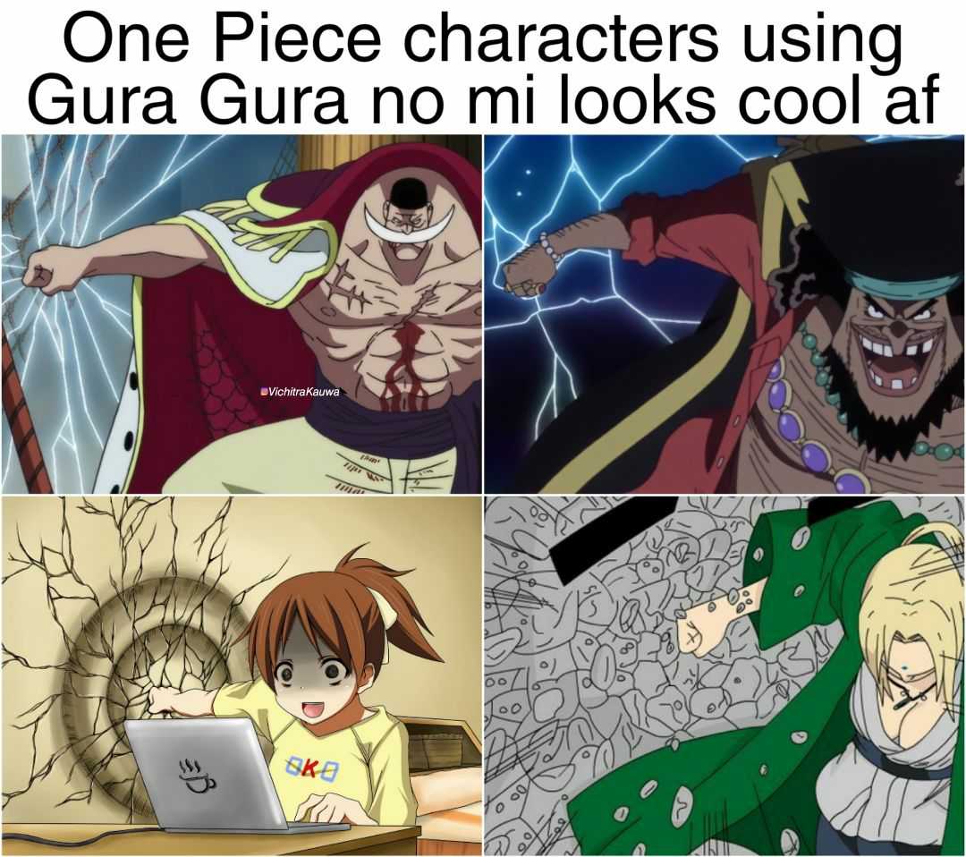 Gura gura no mi : r/MemePiece