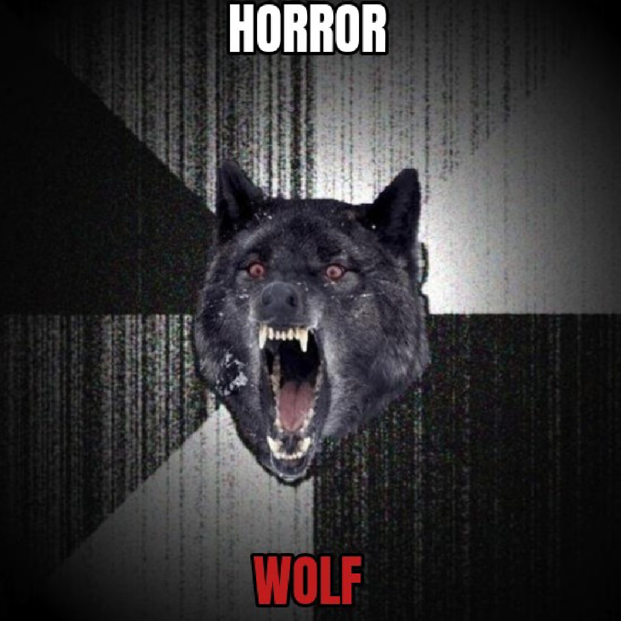 Screaming wolf meme